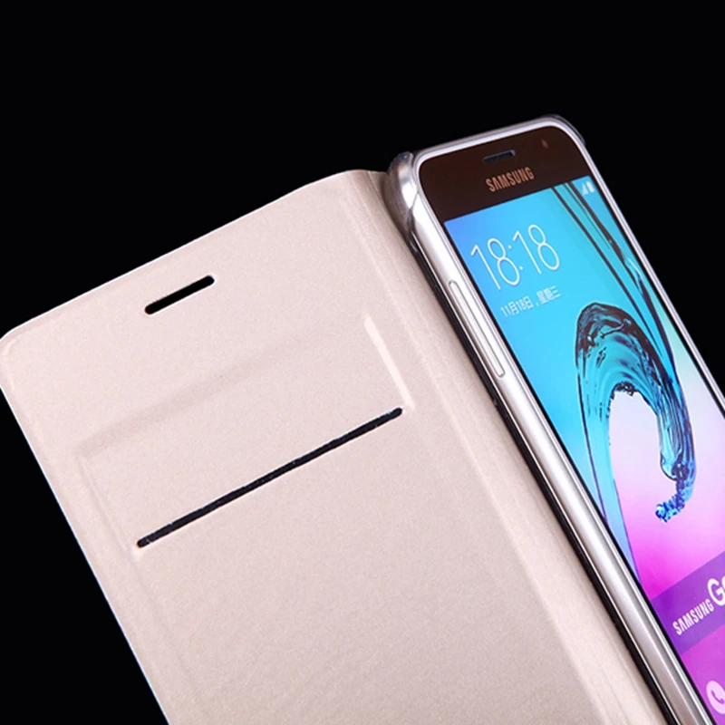 Фото Чехол-кошелек для Samsung Galaxy J3 2016, J320, J320F, J320H, J300, кожа №3