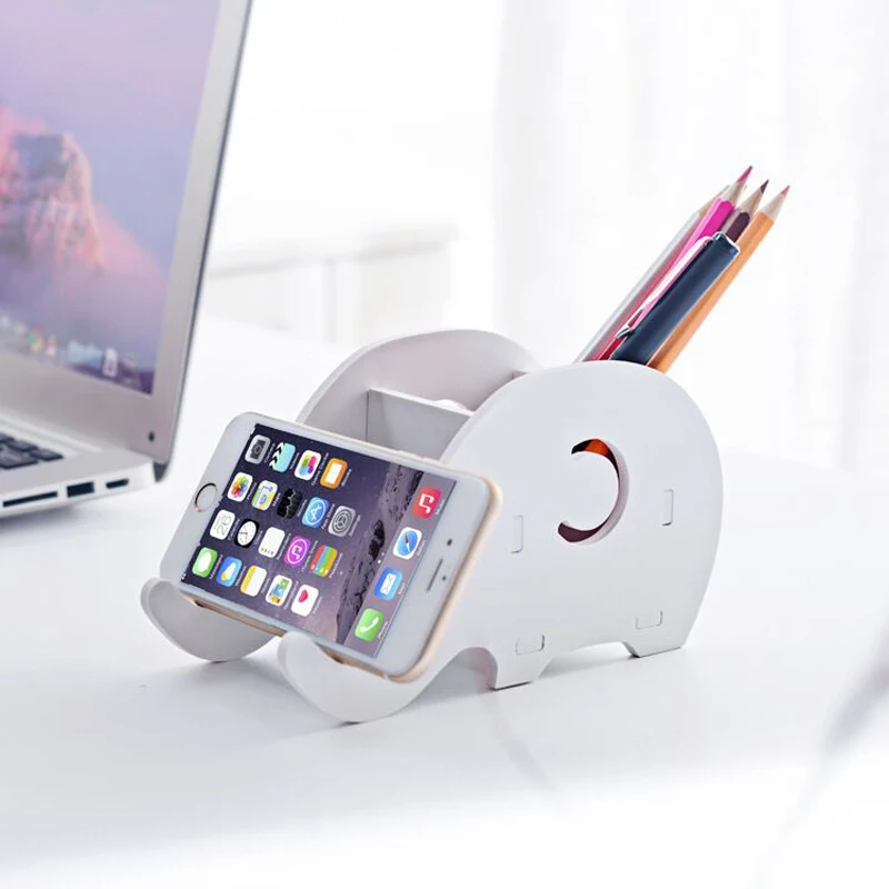 HATOLY DIY Универсальный держатель для сотового телефона милый слон Настольный мини