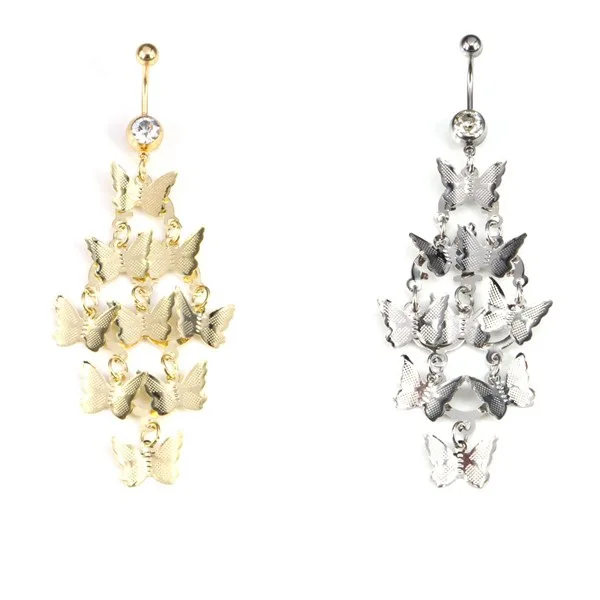 Нержавеющая сталь ногтей кисточкой кольца пупка пряжки человеческое кольцо для