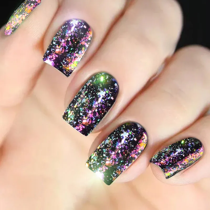 Star Mixed Glitters Nail Glitter Powder Sheets Tips Art Set Decorations | Красота и здоровье