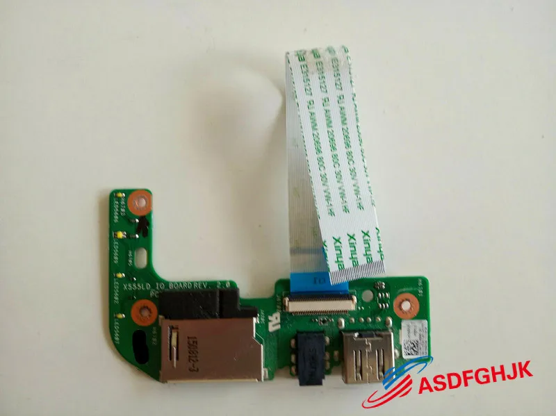 Оригинал для Asus R557L X554L USB аудио SD кард ридер 69N0R7B10B05 01 60NB0620 IO1030 полностью