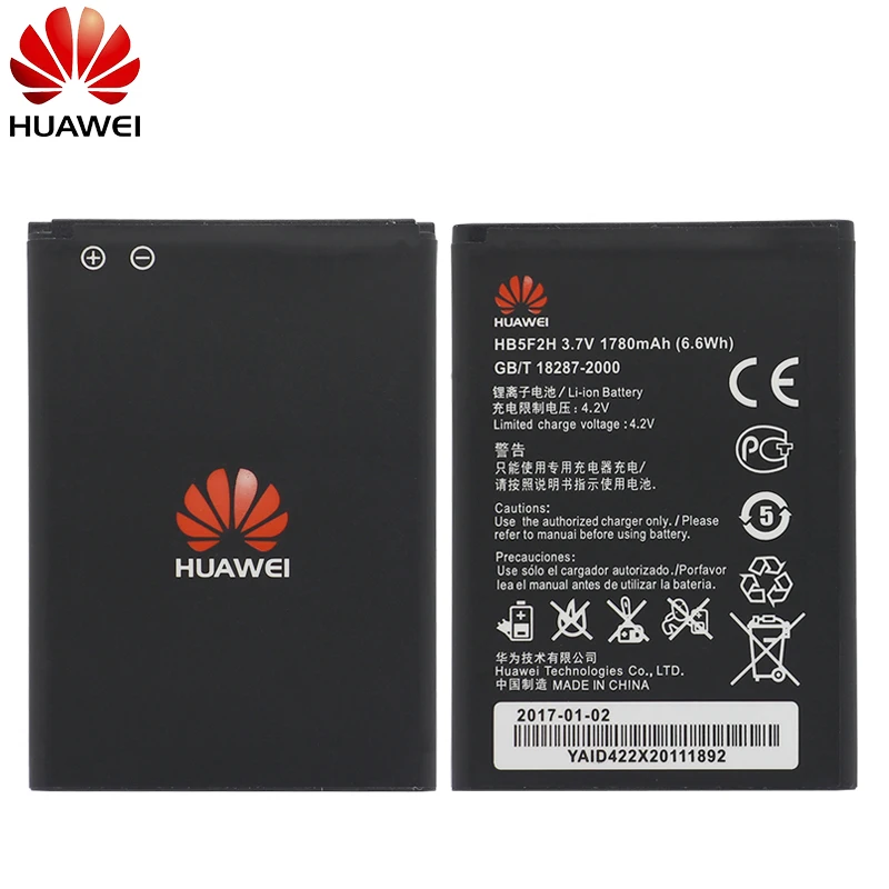 Оригинальный аккумулятор для телефона Hua Wei HB5F2H 1780 мАч Huawei 4G Lte WIFI роутер E5336 E5375 EC5377