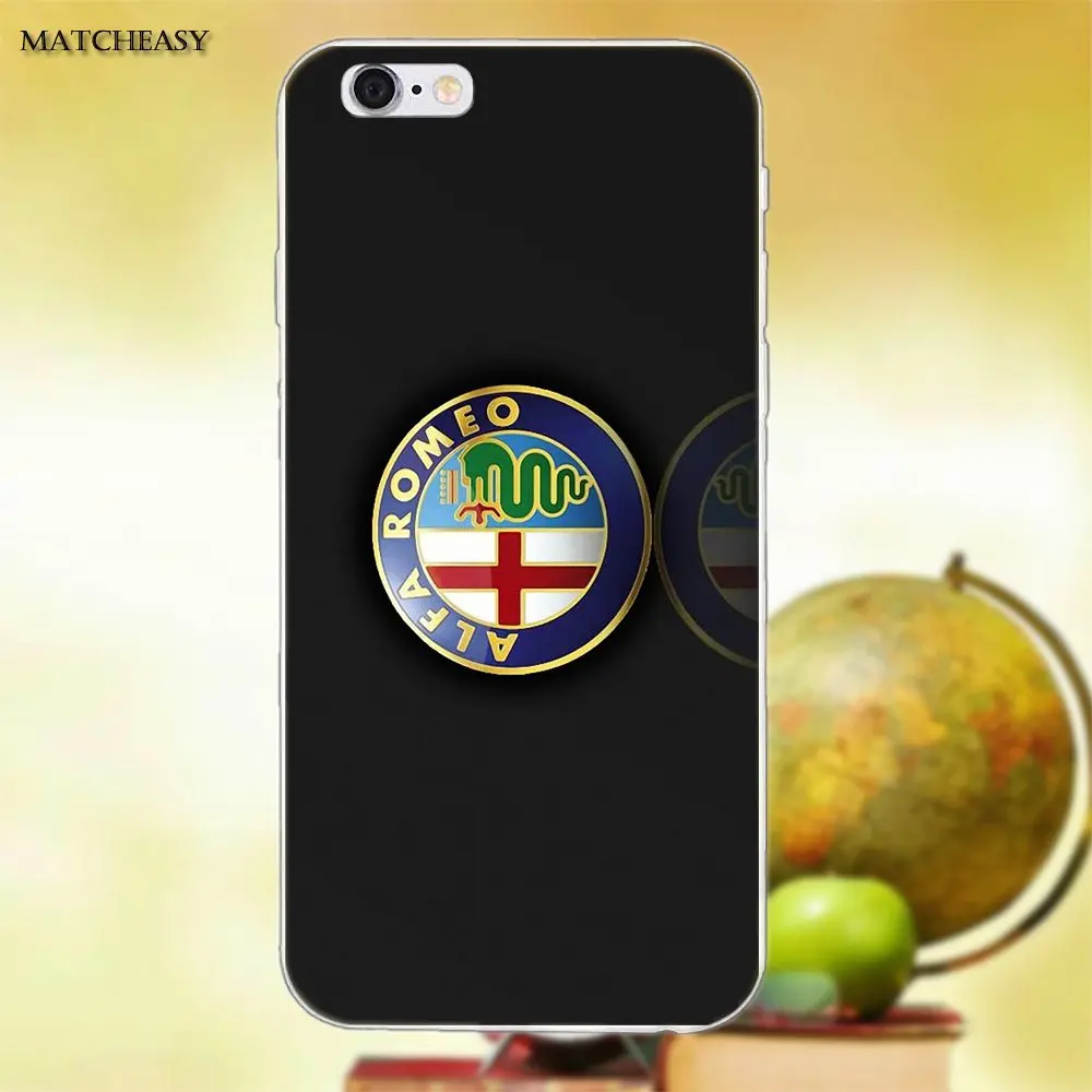 Мягкая Капа чехол Alfa Romeo итальянский для Apple iPhone X XS Max XR 4 4S 5 5C SE 6 6S 7 8 Plus | Мобильные
