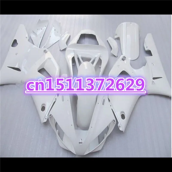 100% подходит для YZFR1 2000 2001 белый полный 00-01 YZF1000 R1 YZF 2000-2001 комплект обтекателей из
