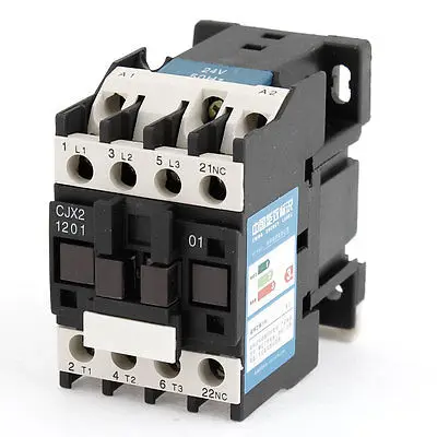 

CJX2-12 660V 20A 3 Poles 3P NC DIN Rail AC Contactor 24V Coil