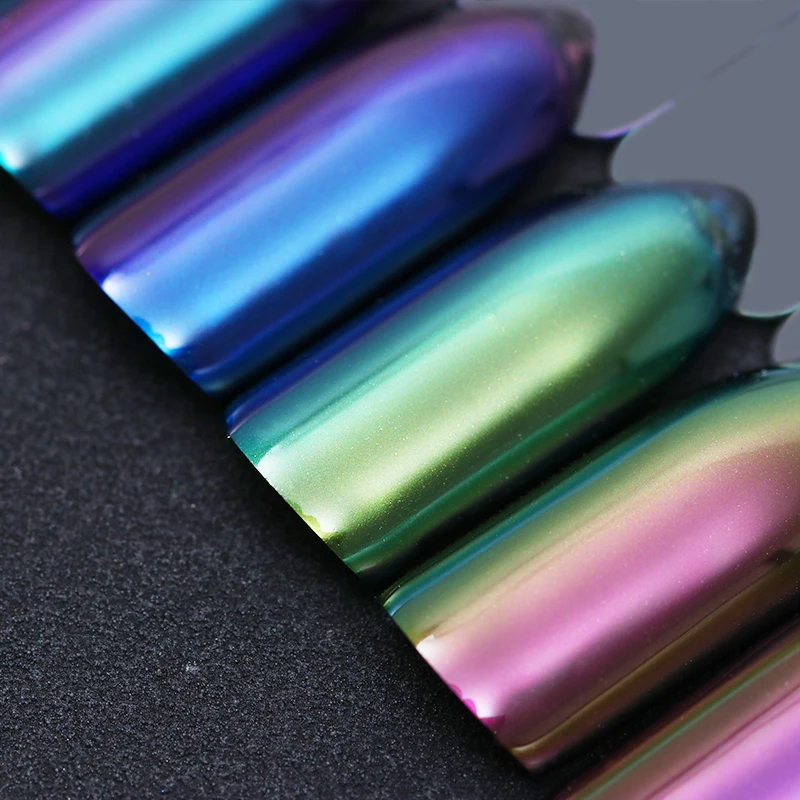 Зеркальная пудра Хамелеон 0 5 г хромированный пигмент для ногтей пылезащитное