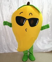hot new mango sweety fruit mascot costume suit free size adult mascot costume fancy dress cartoon character party outfit suit