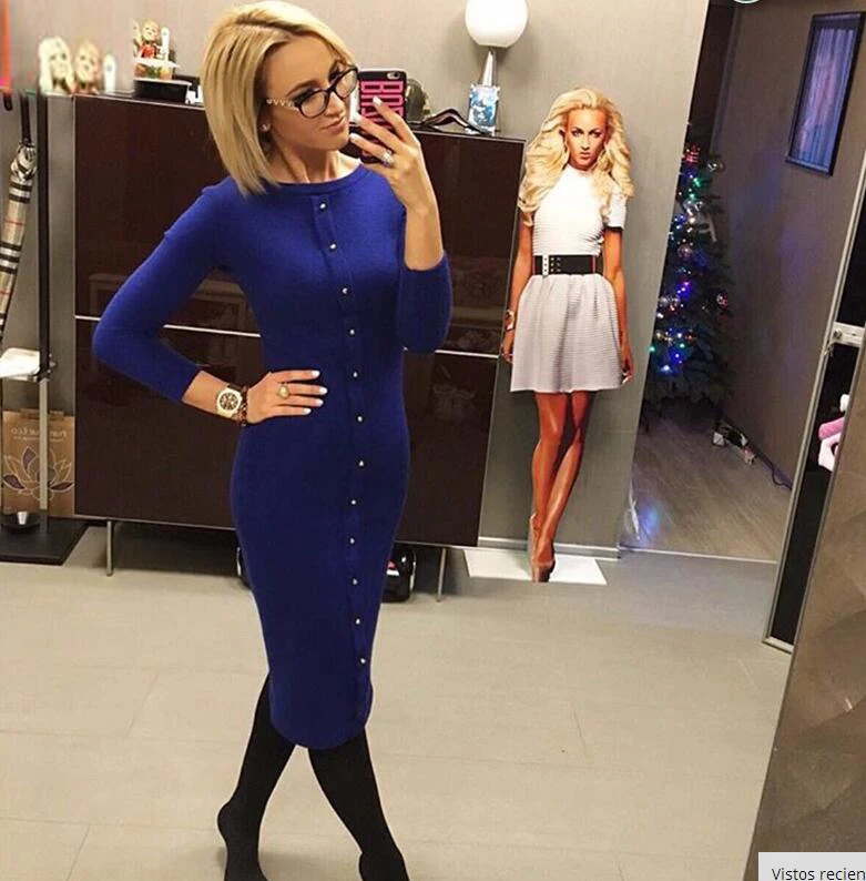 Теплый 2016 Осень Зима Платье Трикотажные гольфы О-Образным Вырезом Платья Пакет