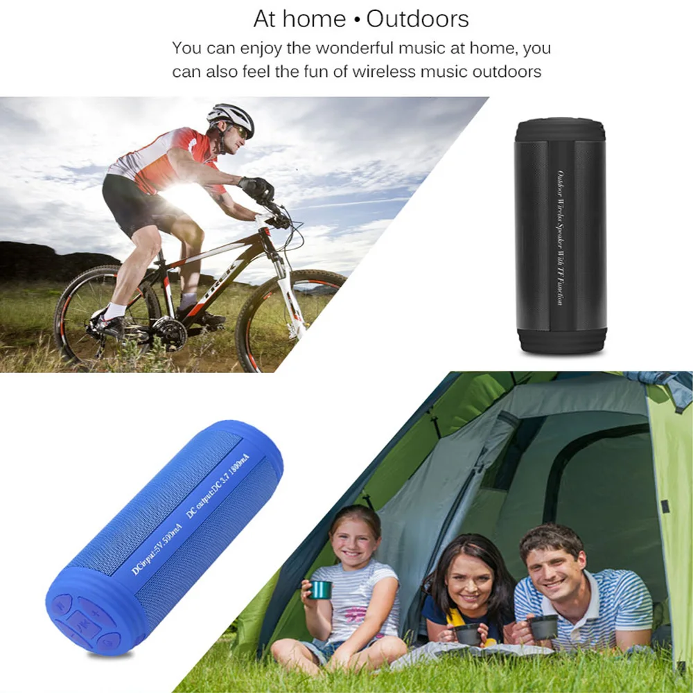 Портативный T3 Bluetooth динамик открытый беспроводной водонепроницаемый CSR сабвуфер
