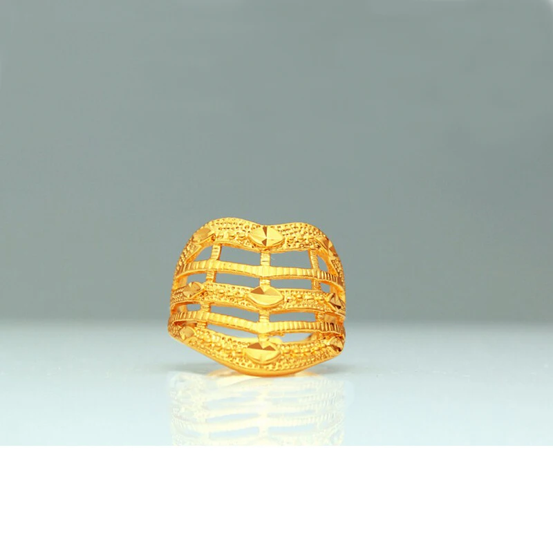 Новый StatementRings Обручальное 24 К Дубай Ювелирные Изделия Рок Бренд Для Женщин