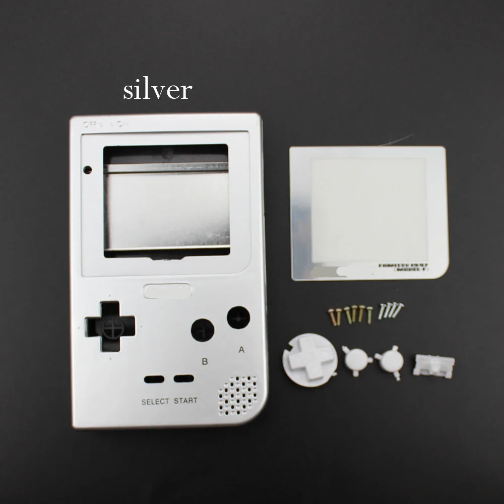 TingDong Full Case Cover Housing Shell Replacement for Gameboy Pocket Game Console GBP grey with Buttons Kit | Электроника