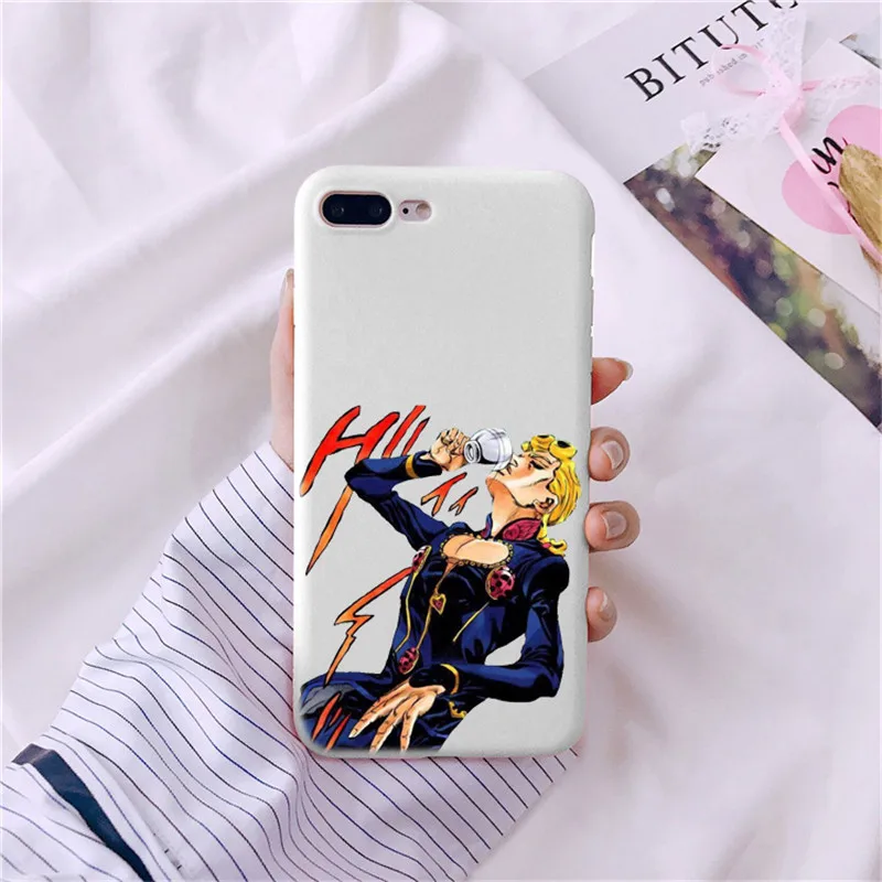 TPU JoJo невероятное приключение убийца queen Caso телефон чехол для телефона пункт O iphone Da iphone XR XS MAX X 8 Plus 7 Алем de 6S плюс 6S 5 - Цвет: TPU