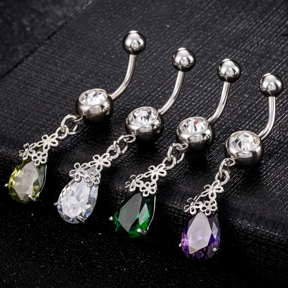 Модный пирсинг для пупка из нержавеющей стали ювелирное изделие тела женщин в