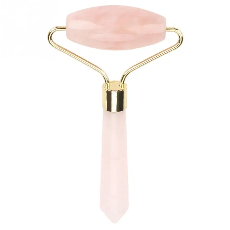 Natural Pink Crystal Massager Body Face Massage Roller Wrinkle Removal Skincare Beauty Tool | Дом и сад