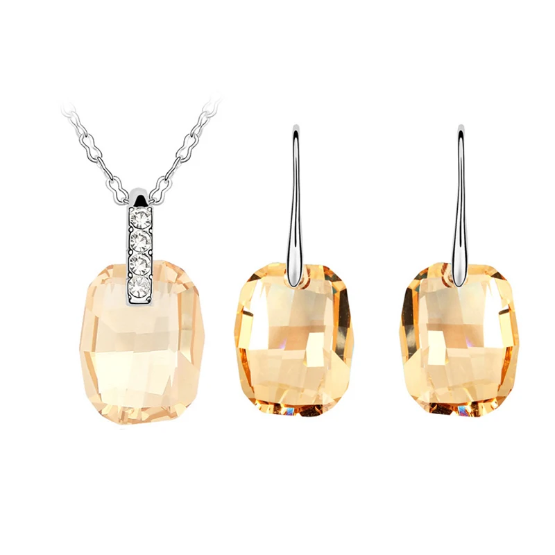 Модный женский ювелирный набор сделанный с австрийским кристаллом для девочек