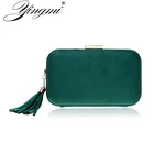 YINGMI Новое поступление женский клатч вечерние сумки на цепочке сумки на плечо бархатные модные вечерние клатчи с кисточками свадебные клатчи