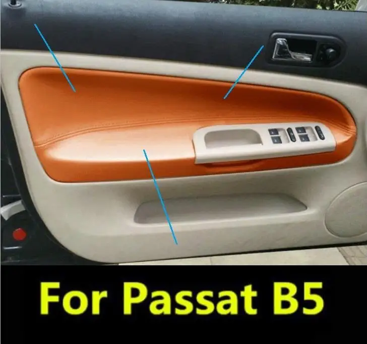 Для Volkswagen Passat B5 1998-2006 Защитная панель из микрофибры для подлокотника