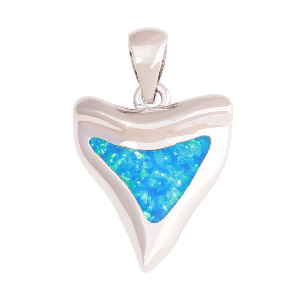 CiNily Created Blue Fire опаловые посеребренные оптовые продажи модные для женщин ювелирные изделия подарок кулон 1 ''OD7019