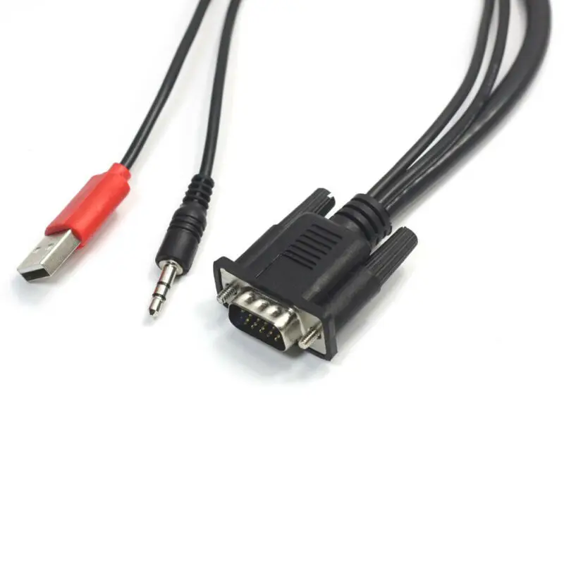 Горячая продажа VGA мужчина к HDMI Женский 1080P HD + Аудио ТВ AV HDTV видео кабель конвертер
