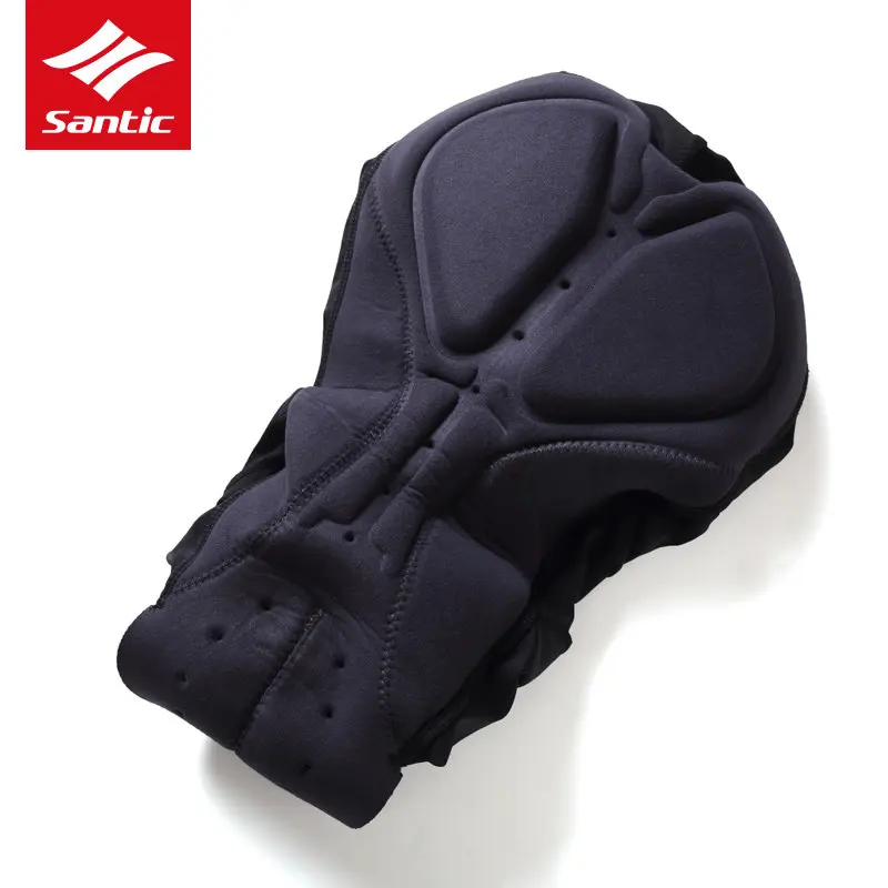 Мужские велосипедные длинные брюки Santic Pro Fit Coolmax 4D Pad противоударные с защитой от