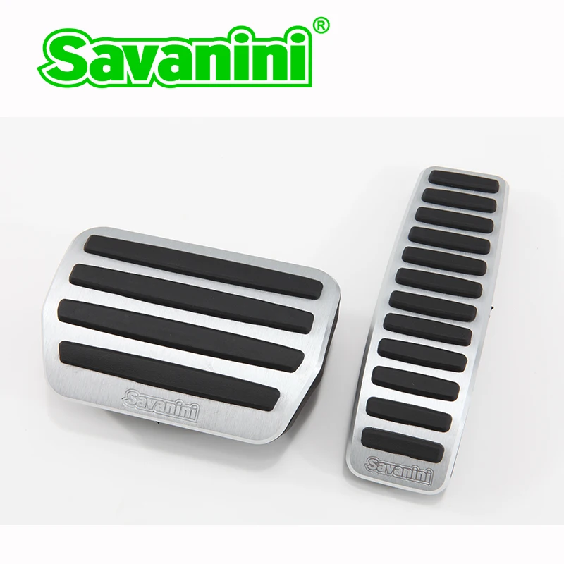 Savanini Автомобильный ножной коврик газ и педаль тормоза для Porsche Cayenne/Volkswagen Touareg/Audi Q7 авто без бурения! Алюминий сплав