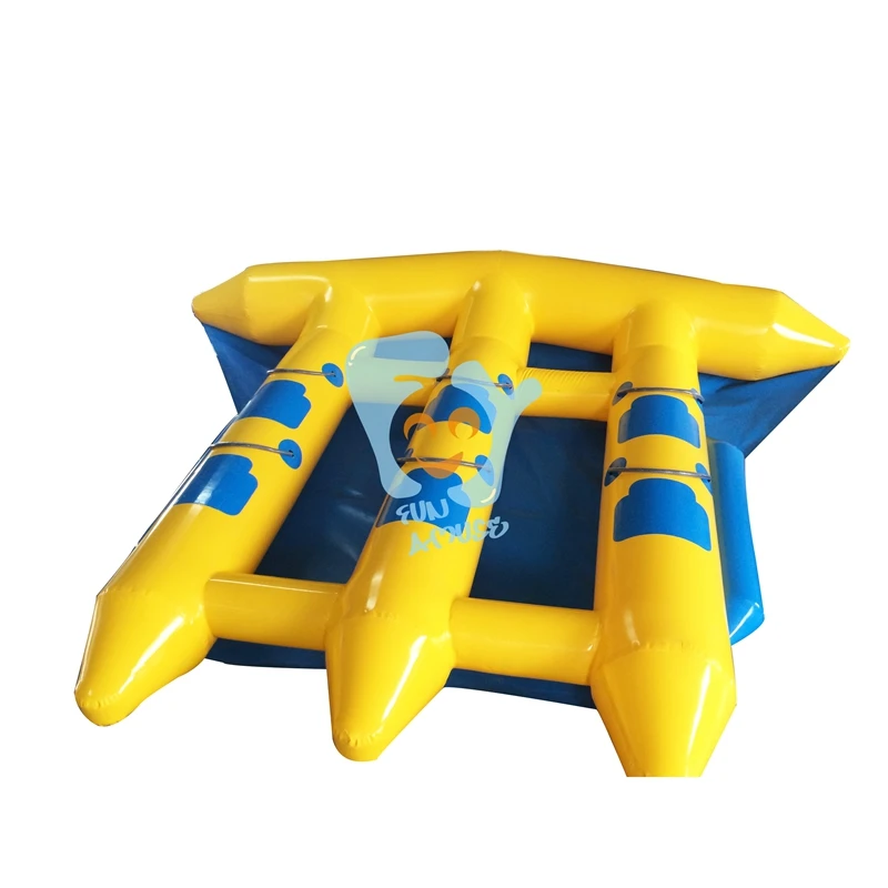 Двойная надувная Летающая Рыбная труба буксируемая рыбацкая лодка аквапарк |