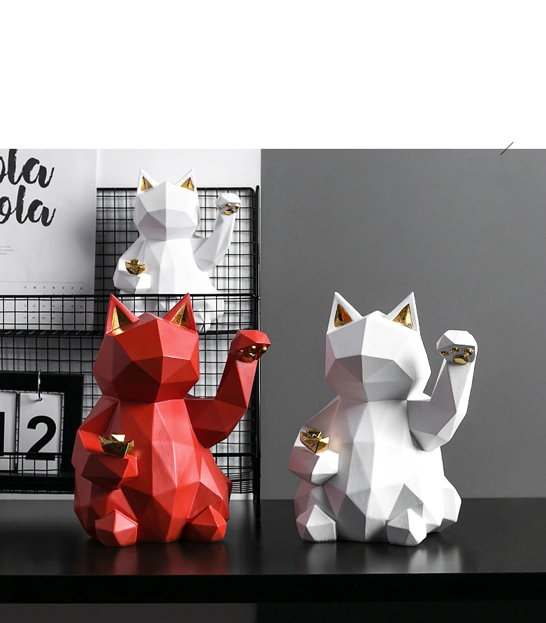 Счастливый Кот украшения творческий дом украшения maneki neko ev aksesuarlari fengshui decoracion hogar nordico подарок на день Святого Валентина