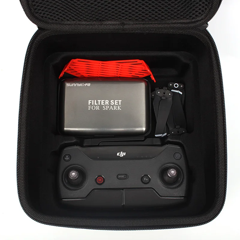 DJI Spark сумка PU Hardshell портативный двухслойная чемодан для хранения Дрон контроллер