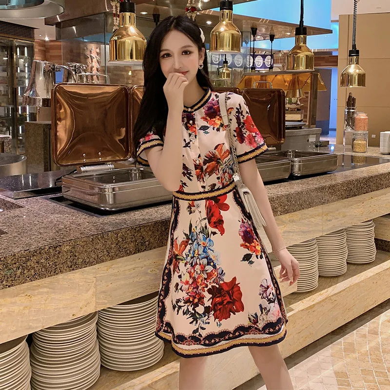 Летнее элегантное платье в Корейском стиле для женщин винтажное ампир женское с