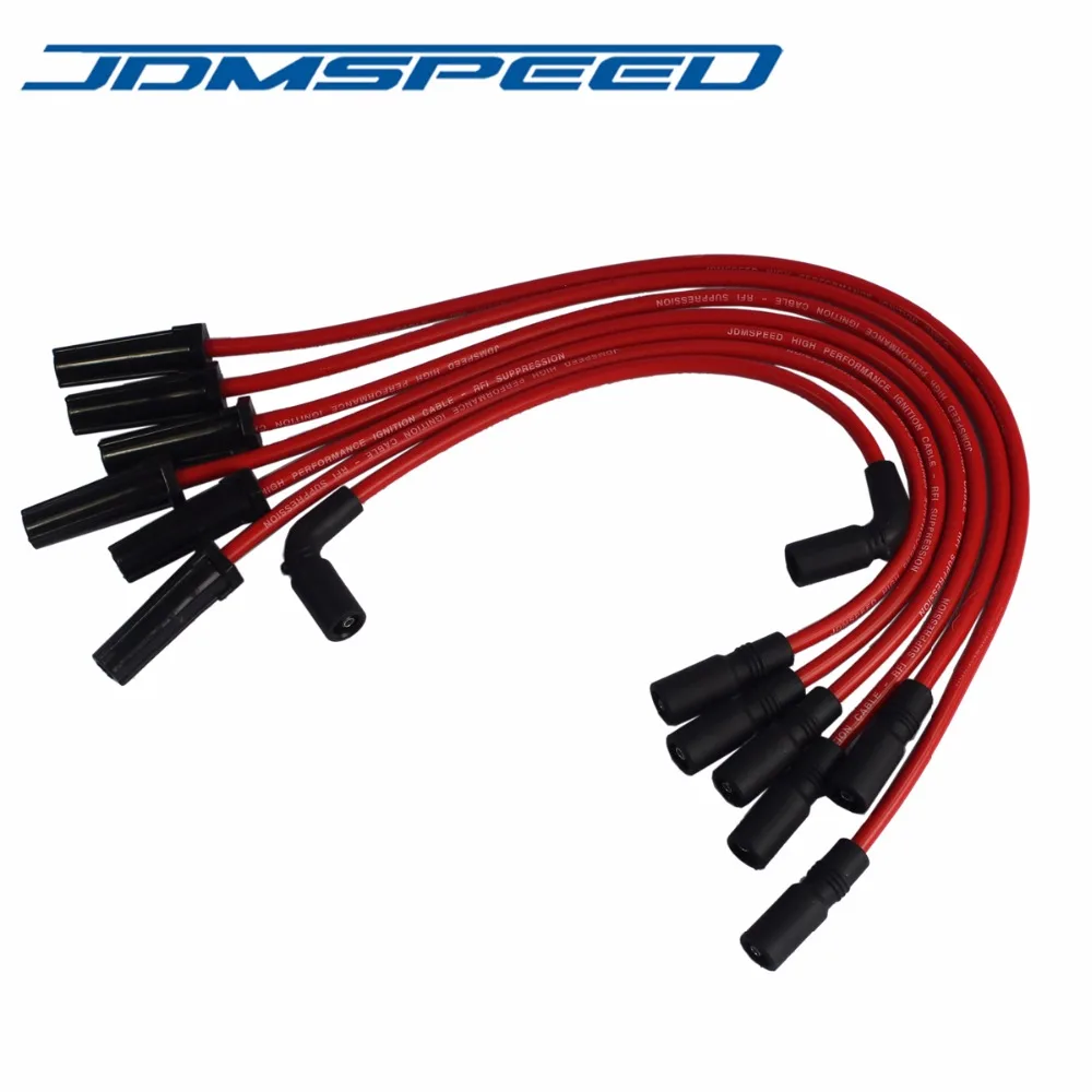 jdmspeed силиконовые высоковольтные провода на свечи зажигания подходят для CHEVROLET SILVERADO 1500 SIERRA 1500 1999-2007 4.3L