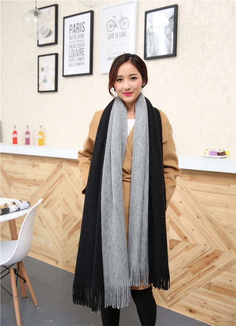 Женская мужская шарфы модные 2017 дамы зимние хиджаб шали пашмины обертывания