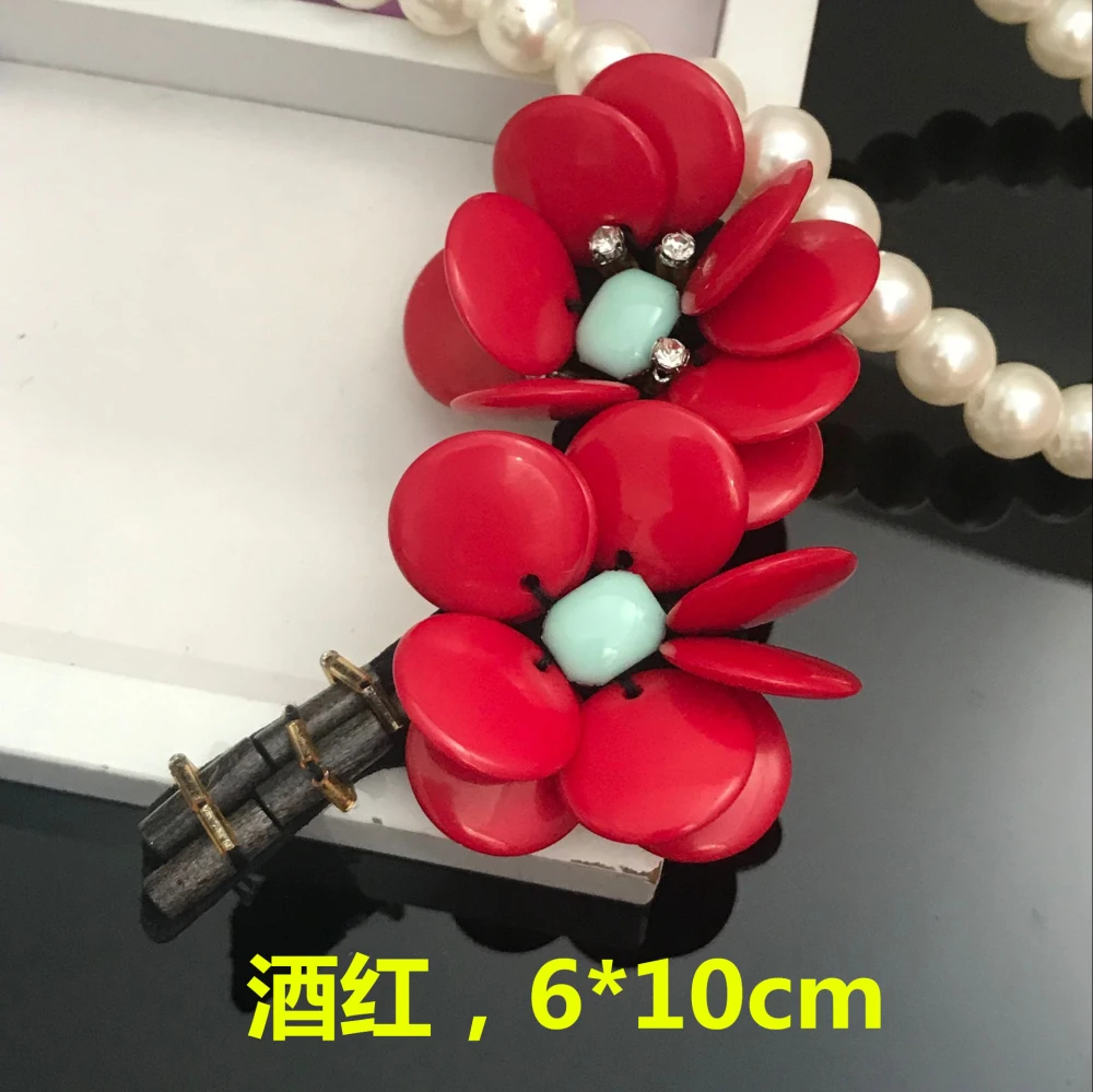 10 шт./лот многоцветный ручной работы бисером цветок аппликация Одежда Diy