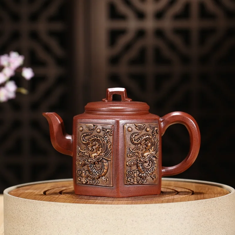 Горшок руда Шахта прозрачный цемент шестигранный горшок Ручная роспись