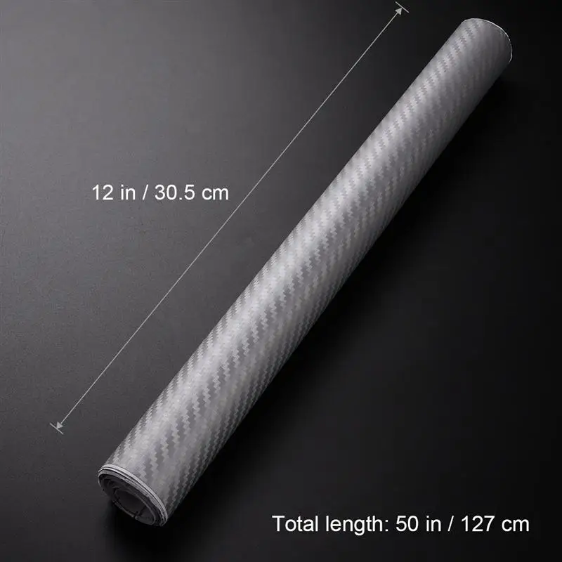 3D рулон углеродного волокна самодельная наклейка для автомобиля украшение 30x127