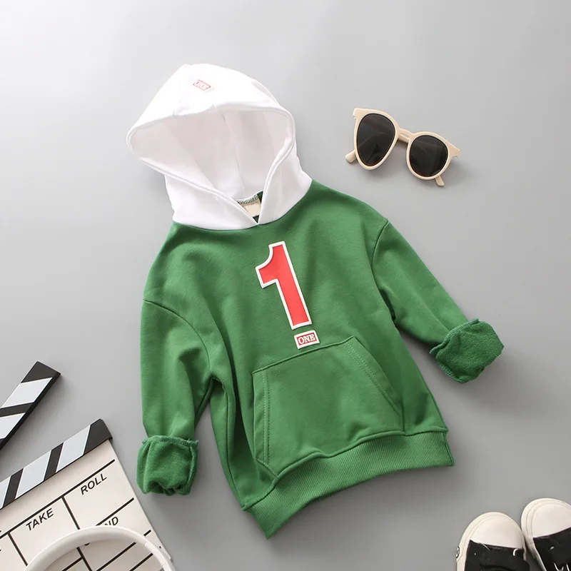 Для девочек и мальчиков с капюшоном осень 2018 Японии Стиль хлопок Printtied письмо