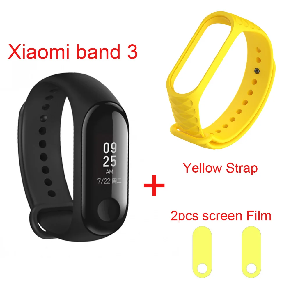 Xiaomi mi Band 3 умный браслет на запястье фитнес-трекер 0,7" OLED сенсорный экран 50 м водонепроницаемый mi Band 3 Смарт-часы