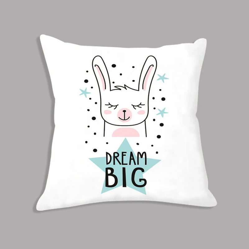 Плюшевая подушка детские подарки мультяшная лама лиса стрела быть смелым