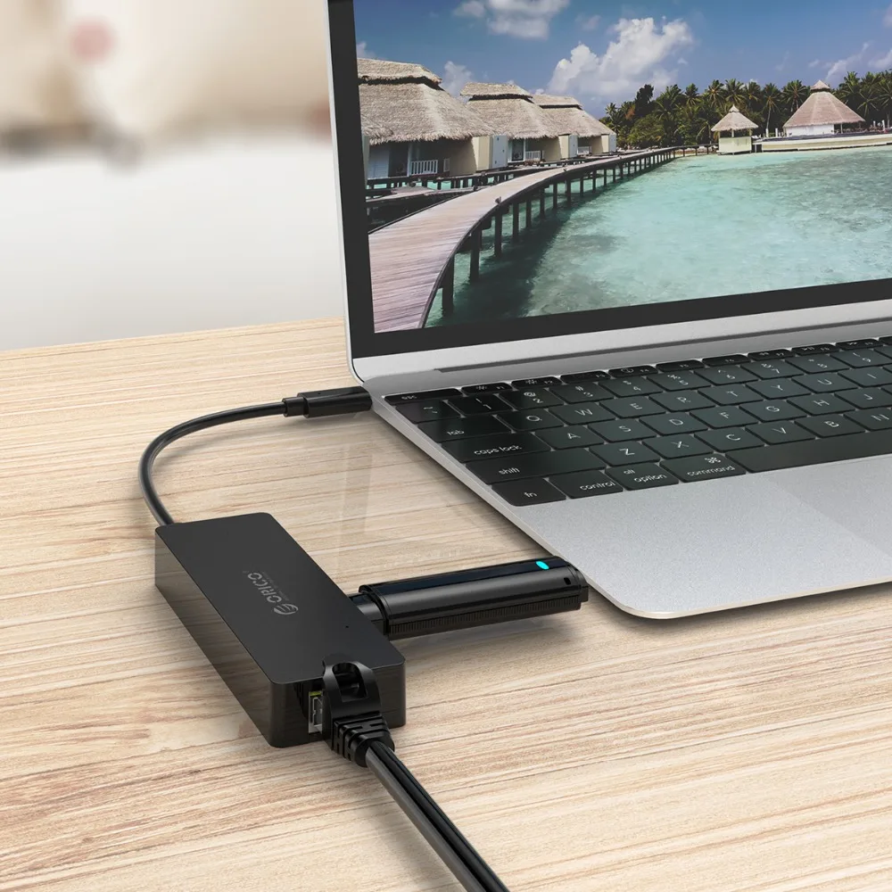 ORICO USB концентратор C type к RJ45 адаптер для MacBook samsung Galaxy S9 huawei mate 20 P20 Pro 3 0 | Компьютеры