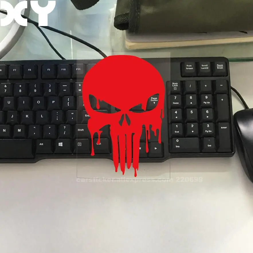 

Водонепроницаемая Светоотражающая виниловая наклейка XY в виде черепа для автомобиля и мотоцикла