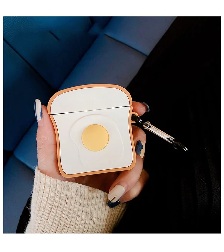 GlamPhoneCase персонализированные пашот яйцо Airpods1/2 поколение защитный чехол Apple