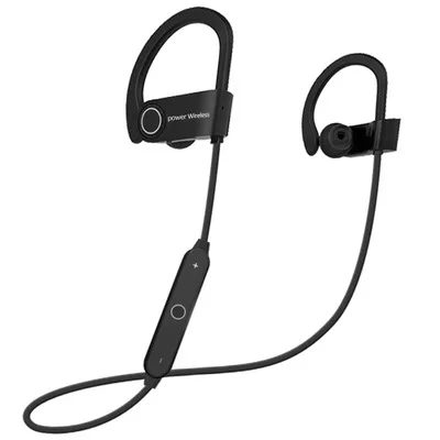 black Беспроводные стерео Bluetooth 4,2 спортивные наушники Hi-Fi бас Музыка с микрофоном для iPhone huawei Samsung Bluetooth наушники - Цвет: black