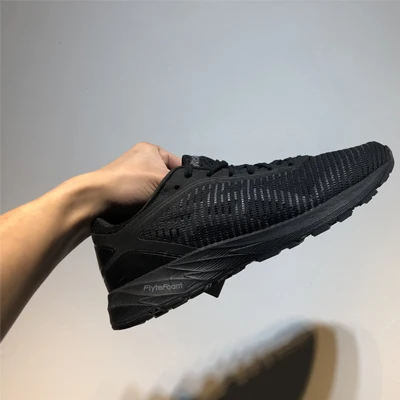 Черный Новое поступление Аутентичные ASICS DynaFlyte 2 мужские устойчивые кроссовки ASICS спортивная обувь кроссовки - Цвет: Черный