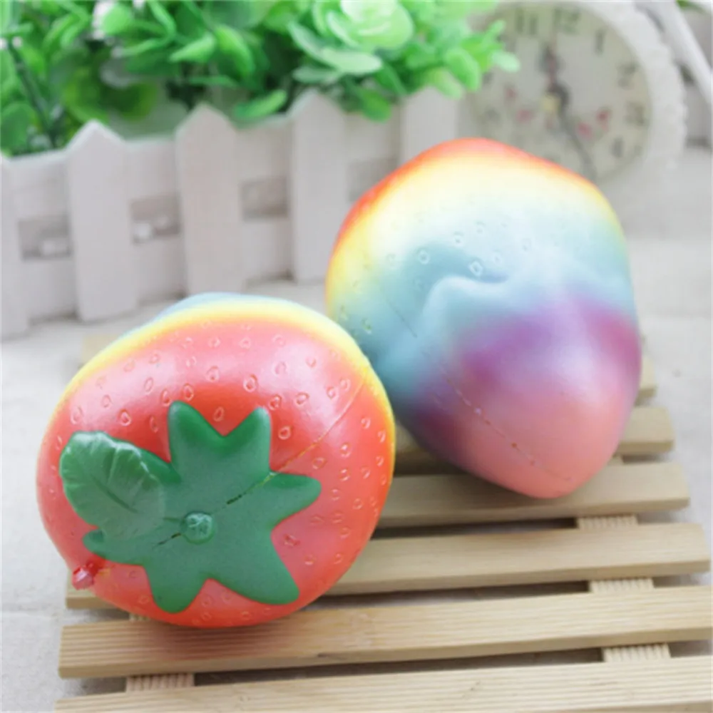 Красочные Клубничные сжимаемые медленно поднимающиеся ремешки для телефона