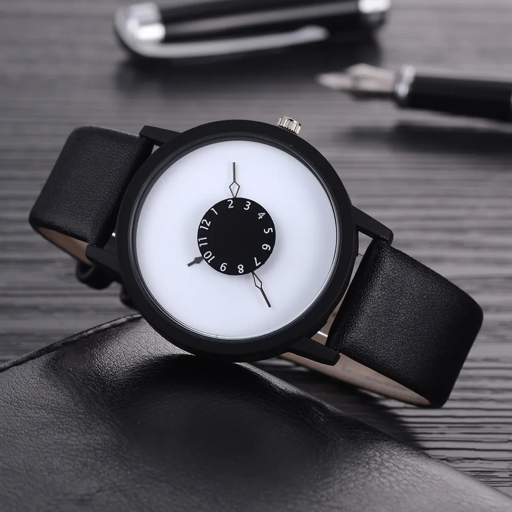 

Casual Fashion Unisex Black Women men Watches High Quality Ultra thin Quartz Watch Woman Elegant Dress Ladies Watch Montre Femme
