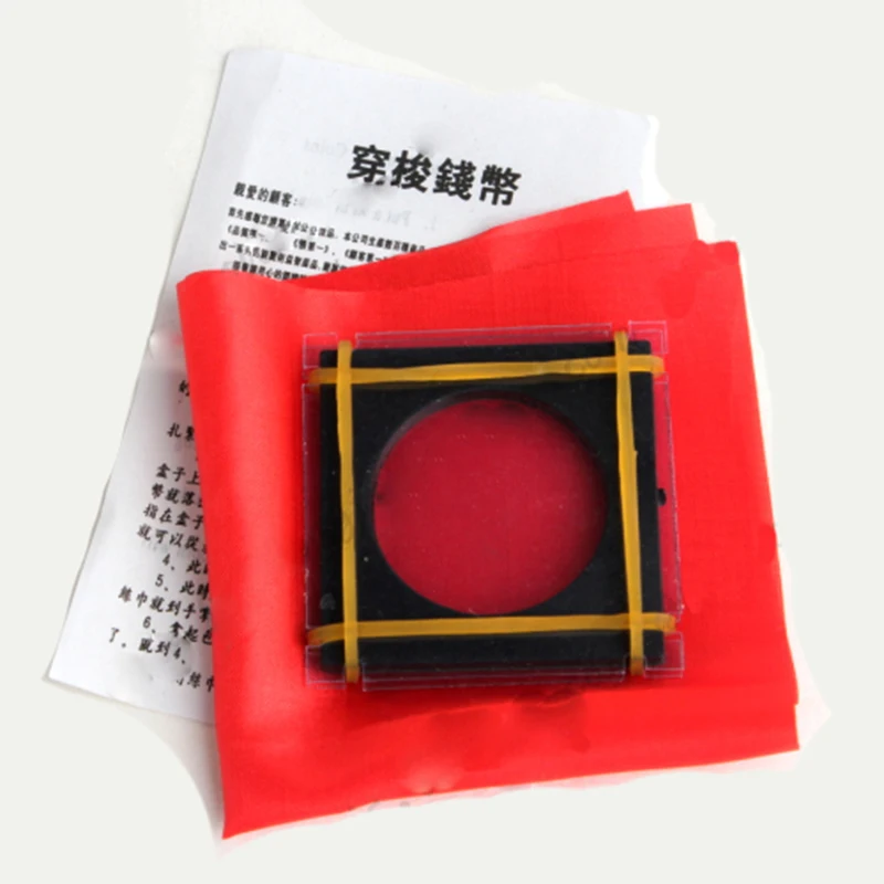 1 шт. новинка монета исчезающая сквозь эвакуацию легкая в использовании