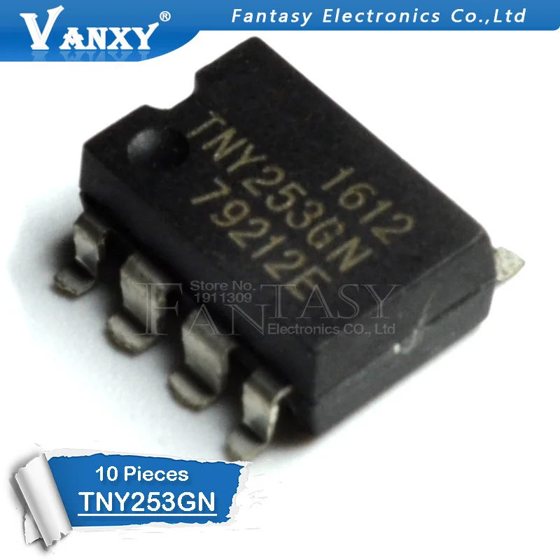 10 шт. TNY253GN лапками углублением SOP-8 TNY253 SOP TNY253G SOP8 253GN SMD