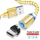 Магнитный зарядный кабель USB Type-C для iphone, Samsung Galaxy S8, S9, S10 Plus, S10e, A50, A30, A70, J6, A8 2018, Note 9, M30, M20, Micro USB