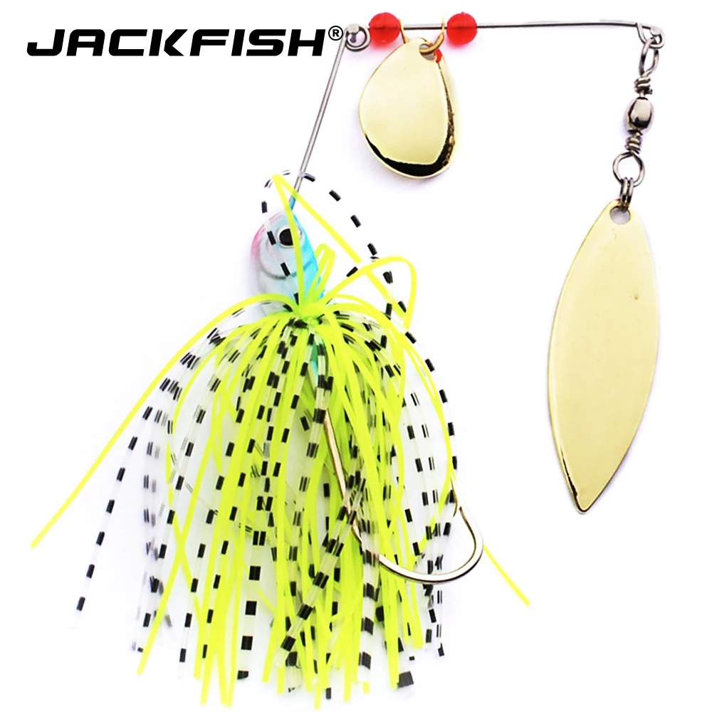 JACKFISH Spinnerbait 18g buzzbait Spirit Spinner Bait Lures Fishing Hard Blades Hooks Metal Spoons | Спорт и развлечения