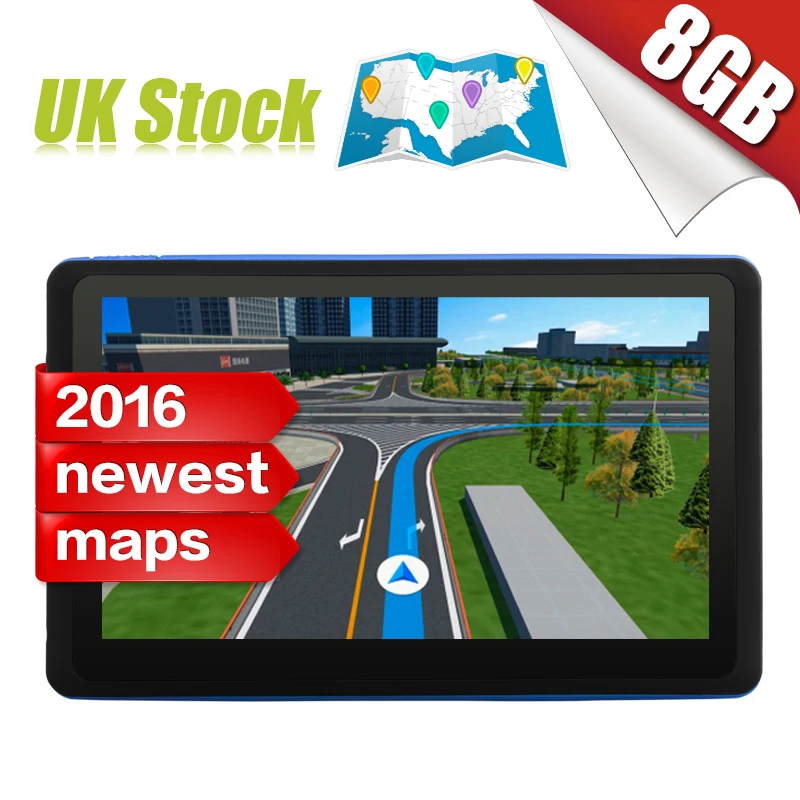 Goldbay 7 дюймов HD Автомобильный Gps-навигация AVIN Емкостный экран FM 8 ГБ/256 МБ