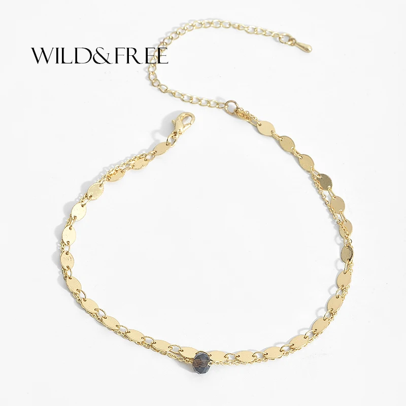 2017 модный двухслойный ножной браслет для женщин ювелирные изделия ног цепочка